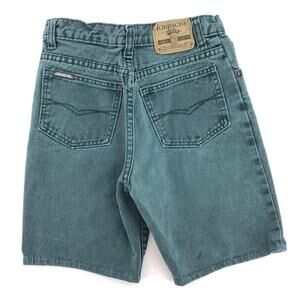 90s jorts dark green denim jean shorts Jordache 1990s vintage